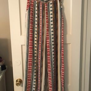 Aztec, tribal print 2 piece jumpsuit